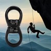 Swing Swivel Hook Stainless Steel 360° Rotatable Wear Resistant Black