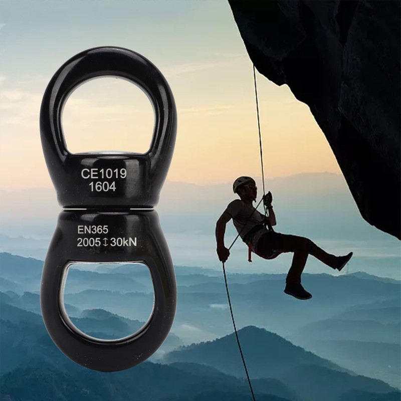 Swing Swivel Hook Stainless Steel 360° Rotatable Wear Resistant Black