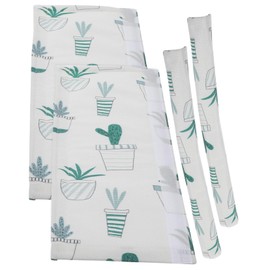 TEHAUX 4Pcs Kitchen Refrigerator Door Handle Covers Chic Protector for Fridge Oven Dishwasher Holiday Present Decoration for Your Kitchen Space