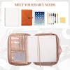 Prokva Journal Cover Bag, Journaling Supplies Storage Bag Carrying Case,