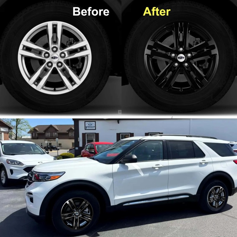 18 inch Wheel Skins compaitble with Ford Explorer 2020-2024; Set