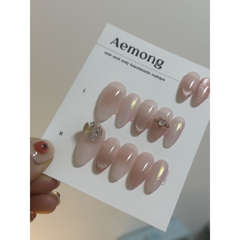 [Highly recommended nail extension] Rose gold ring owner's nail tip