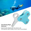 Aluminum Alloy Pulley Scuba Free Diving Buoy Metal Rope Retractor