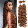Human Braiding Hair Mixed Synthetic Hair 160g 2Bundles Water Wave