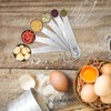 6 Piece Stainless Steel Measuring Spoons, Stackable Measuring Spoons Set,