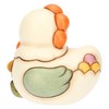 THUN, Gallina Ester con Fiore in Ceramica Decorata a Mano,