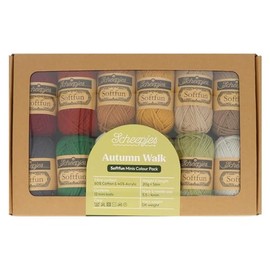 Scheepjes Softfun Colour Pack 12x20g Autumn Walk Yarn Collection