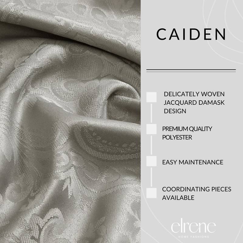 Elrene Home Fashions Caiden Elegance Damask Tablecloth, 52" x 52",