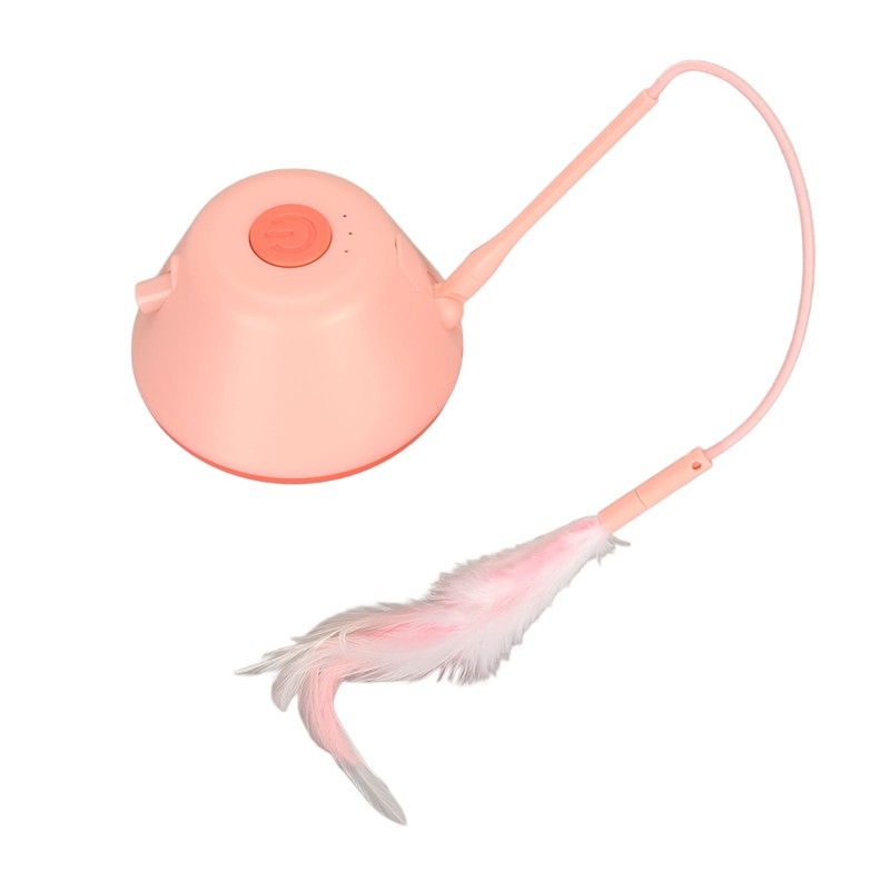 Electric Cat Feather Toy USB Charging Automatic Rotating Interactive Cat