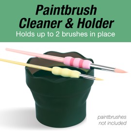 Faber-Castell Clic & Go Artist Water Cup - Dark Green, 1 Count (Pack of 1)