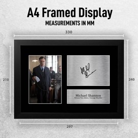 HWC Trading FR A4 Michael Shannon Boardwalk Empire Gifts Printed Signed Autograph Picture for TV Show Fans - A4 Framed