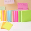 BAISEN 15 Pads Sticky Notes (76x76mm), 8 Brilliant-Colors Self-Stick Pads,