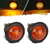 Partsam 2pcs 3/4" Mini Amber LED Marker Clearance Turn Signal