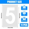 3 Inch Number Stencils – 11 Pcs Reusable Templates for