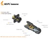 ZBLZGP Waterproof M12 Connector IP67 Push Pull Connector Weipu Panel