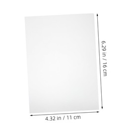 LALAFINA 100pcs Picture Laminating Sheets Plastic Lamination Film Enhanced Durability for Document Protection