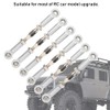 RC Pull Rod, 6Pcs Adjustable Servo Links Tie Rod Aluminum