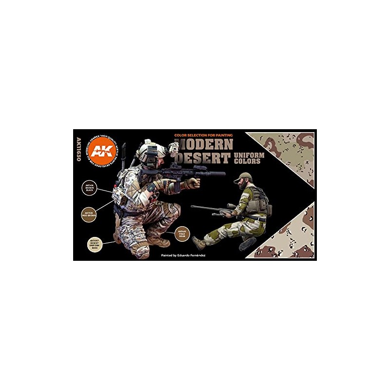 AK Interactive 3G Modern Desert Uniform Colors - Plastic Modelling