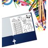 Better Office Products Two Pocket Portfolio Folders, 50-Pack, Blue, Letter