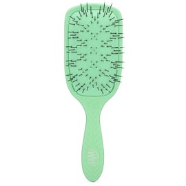 WetBrush Go Green Paddle Detangler for Thick Hair with Unique Cluster Patterns of Soft Intelliflex Bristles to Gently Separate the Thickest of Hair with Ease, Green