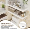 FLYJOE Deep Floating Shelves, 12'' Deep Rustic Large Floating Shelves