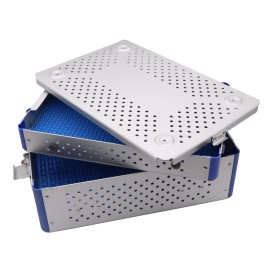 USA Sterilization Tray Disinfection Case Autoclavable Box Fit Surgery Instrument