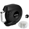 Rainberg Retractable Clothes Line, 15m/30m Washing Line, Wall-Mounted, PVC-Coated, Indoor/Outdoor