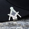 Freemason Hat Clip Bottle Opener - Silver & Black Masonic