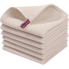 LONGHAOCHA 100% Cotton Kitchen Dish Cloths, Waffle Weave Ultra Soft