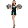 Hooshing 2PCS Cheerleading Pom Poms Professional Black and White Pom