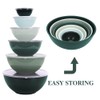 BoxedHome BPA Free Plastic Round Mixing Bowl with Lids, 12