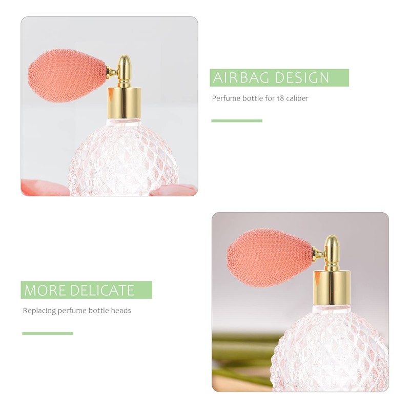 Minkissy Perfume Spray Caps Replacement, Ergonomic Perfume Bottle Sprayer Gasbag