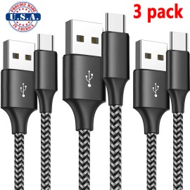 Unbranded 3Pack 3/6/10Ft USB to Type-C Cable Fast Charger Charging Data Sync Cord - 6FT, 1 Pack(Only one)