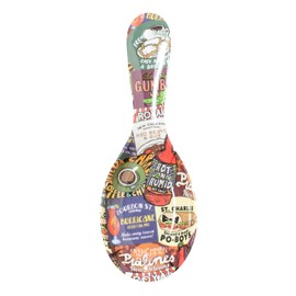 New Orleans Iconic Food Logos Design Souvenir Spoon Rest (Plastic)