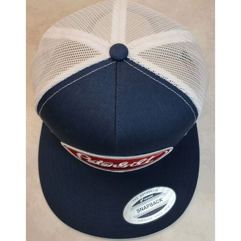 Yupoong Peterbilt Red Patch Yupoong Trucker Hat YP Classic 6006