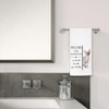 EXUQO Funny Bathroom Hand Towels Dishcloths for Cat Mom Dad