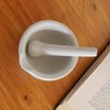 HEALLILY Ceramics Pestle Grinder Pestle Herb Food Grinding Stick Spice