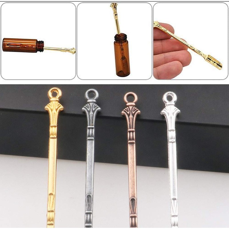 Snuff Spoon 4 Pcs 4 Colors (Gold, Silver, Copper, Iron)