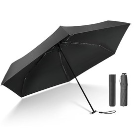 Parasol, Ultra Lightweight, 4.6 oz (118 g), UV Protection, 99.99% UPF50+, 100% Full Light Blocking, Heat Shield, One-Touch Automatic Opening/Closing, Folding Umbrella, Compact, Folding Parasol, UV