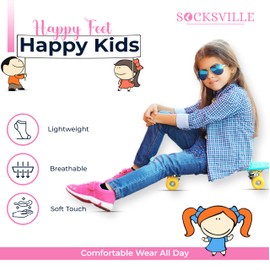 Kids 6 Pairs Trainer Socks | Unisex | Black, White Colour Heel Toe | Indoor/Outdoor Sports, Running, Walking, Athletic | Home, School, PE, Everyday | Comfort Soft, Durable & Quick Drying | Size 9-12