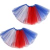 Teens Girls Women Red White Blue Tutu Skirt, 4th of