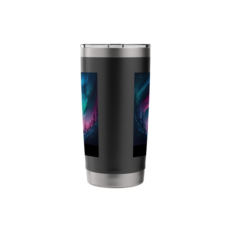 Alaska Northern Lights Aurora Borealis Stainless Steel Insulated Tumbler