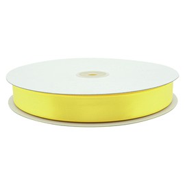 Lassos Boutique 7/8" x 100 Yard Single Faced Inch Satin Ribbon Art Sewing Party Favor Gift Christmas Birthday Ribbon (Yellow)