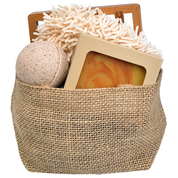 Fabulous Frannie All Natural Patchouli Gift Basket includes 4oz Soap, 2.75 Bath Bomb, Soap Dish, and Soap Sponge