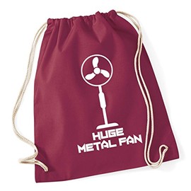 Hippowarehouse I'm a huge metal fan Drawstring Cotton School Gym Kid Bag Sack 37cm x 46cm, 12 litres