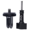 Chronos Black Aluminum Tripod Adapter Mount for GoPro Cameras