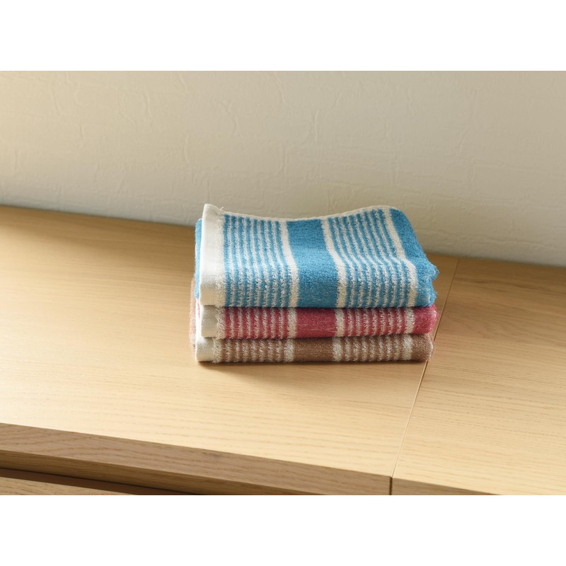 Kosugizen Face Towel, Soft Cotton Border, 13.4 x 31.5 inches