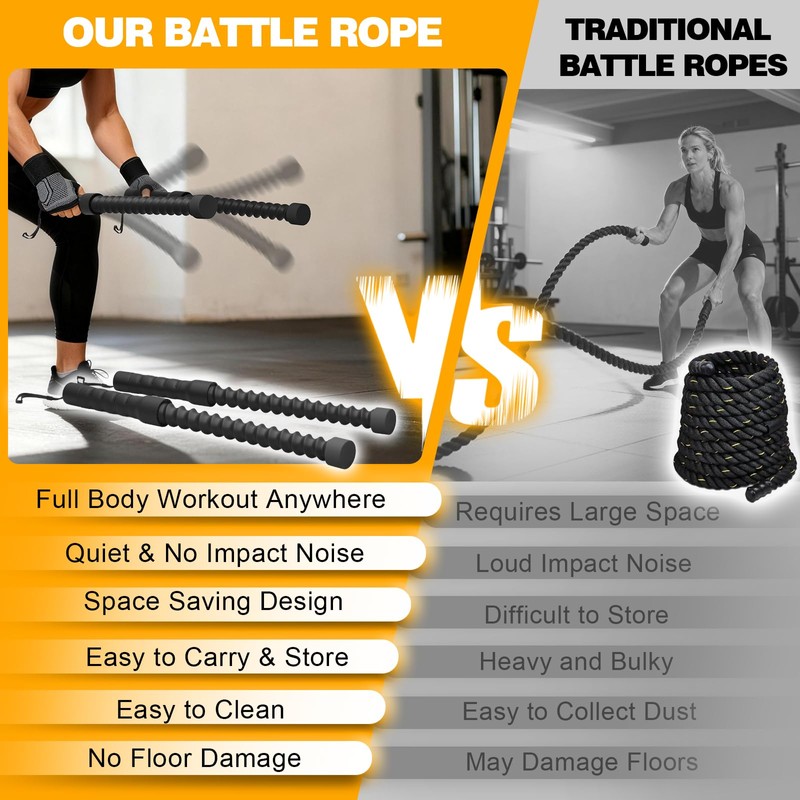 Ropeless Battle Ropes Cordless Battling Ropes