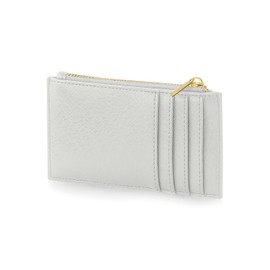 Module One Men's Saffiano Leather Travel Card Holder – Slim RFID Blocking Wallet for ID, Credit, Debit & Bank Cards – Black & Soft Grey – Compact Minimalist Design