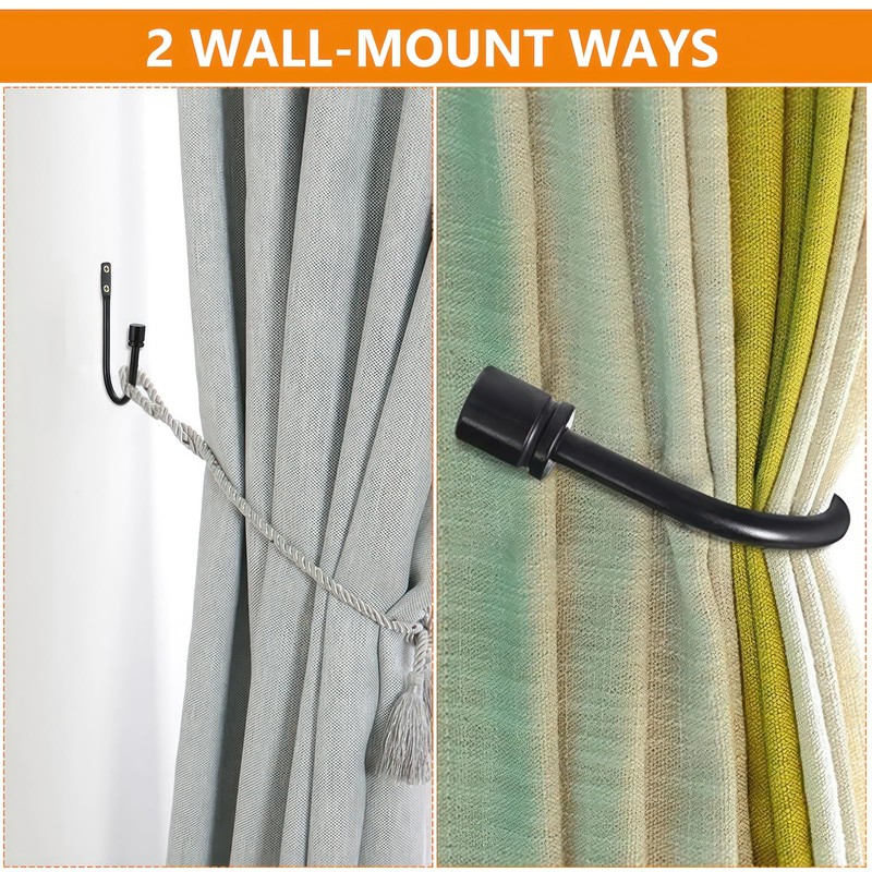 XxinXrong2 Pcs Curtain Drapery Holdbacks, Curtain Tie Backs, Curtain Tieback